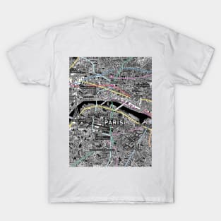 Paris metro map T-Shirt